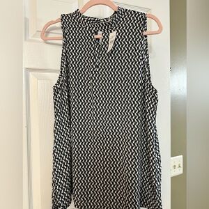 LOFT Outlet Patterned Sleeveless Blouse